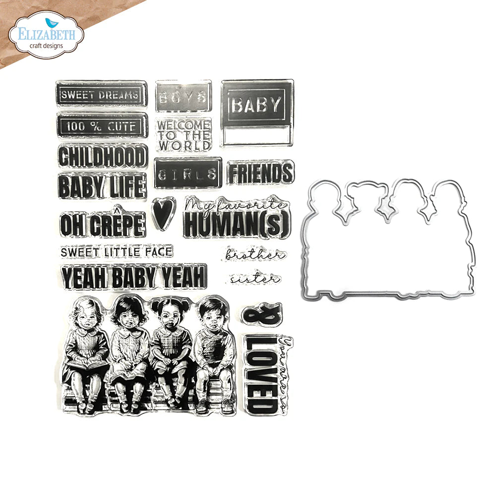 Favorite Humans Stamp + Die Set