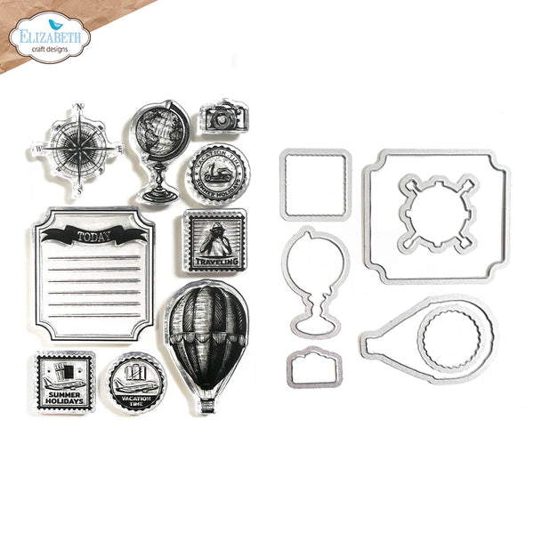 Around the World Stamp + Die Set {clearance}