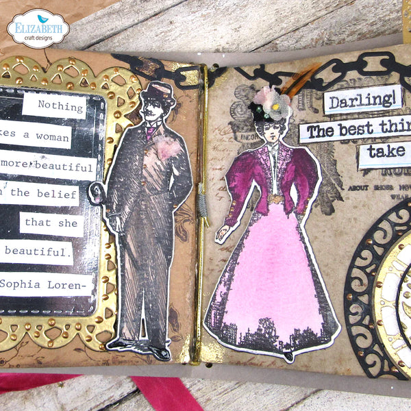 Mr. and Mrs. A5 Stamp + Die Set | Art Journal Specials {clearance}