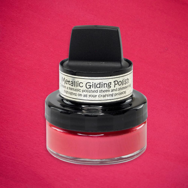 Carmine Red Cosmic Shimmer Metallic Gilding Polish