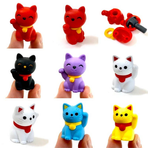 Lucky Cat Puzzle Eraser