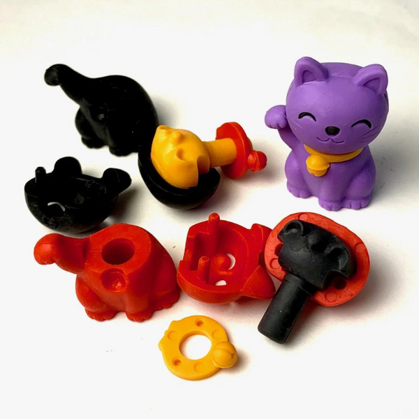 Lucky Cat Puzzle Eraser