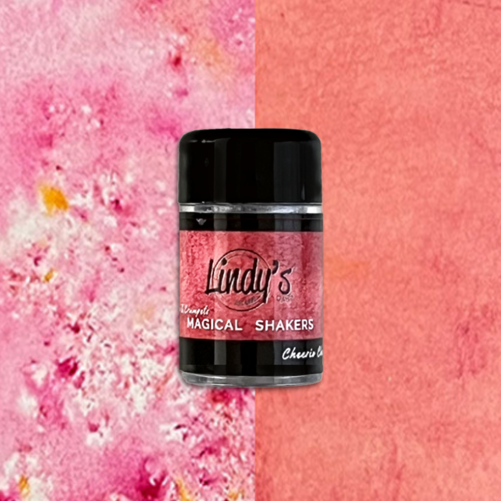 Cheerio Cherry - a rosy pink base + salmon shimmer (Lindy's Magical Shakers)