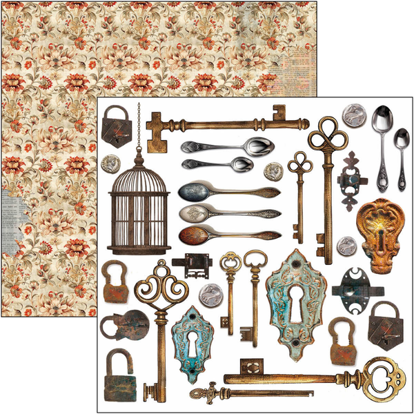 Cabinet Of Curiosities 6x6 Fussy Cut Pad