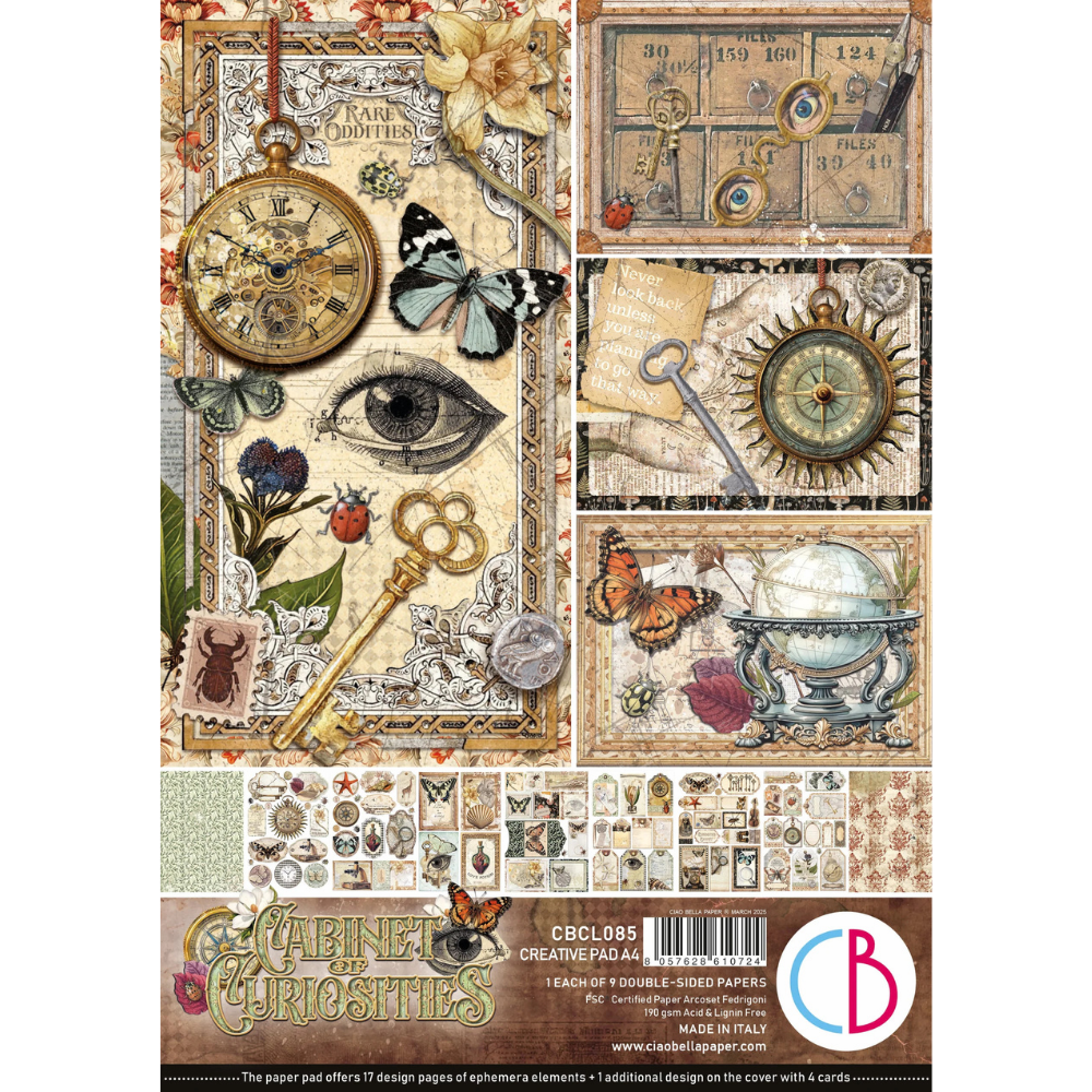 Cabinet Of Curiosities A4 Creative Pad