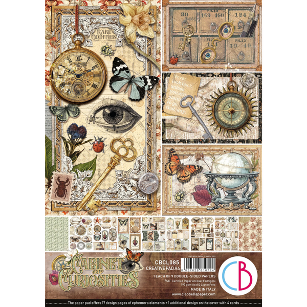 Cabinet Of Curiosities A4 Creative Pad