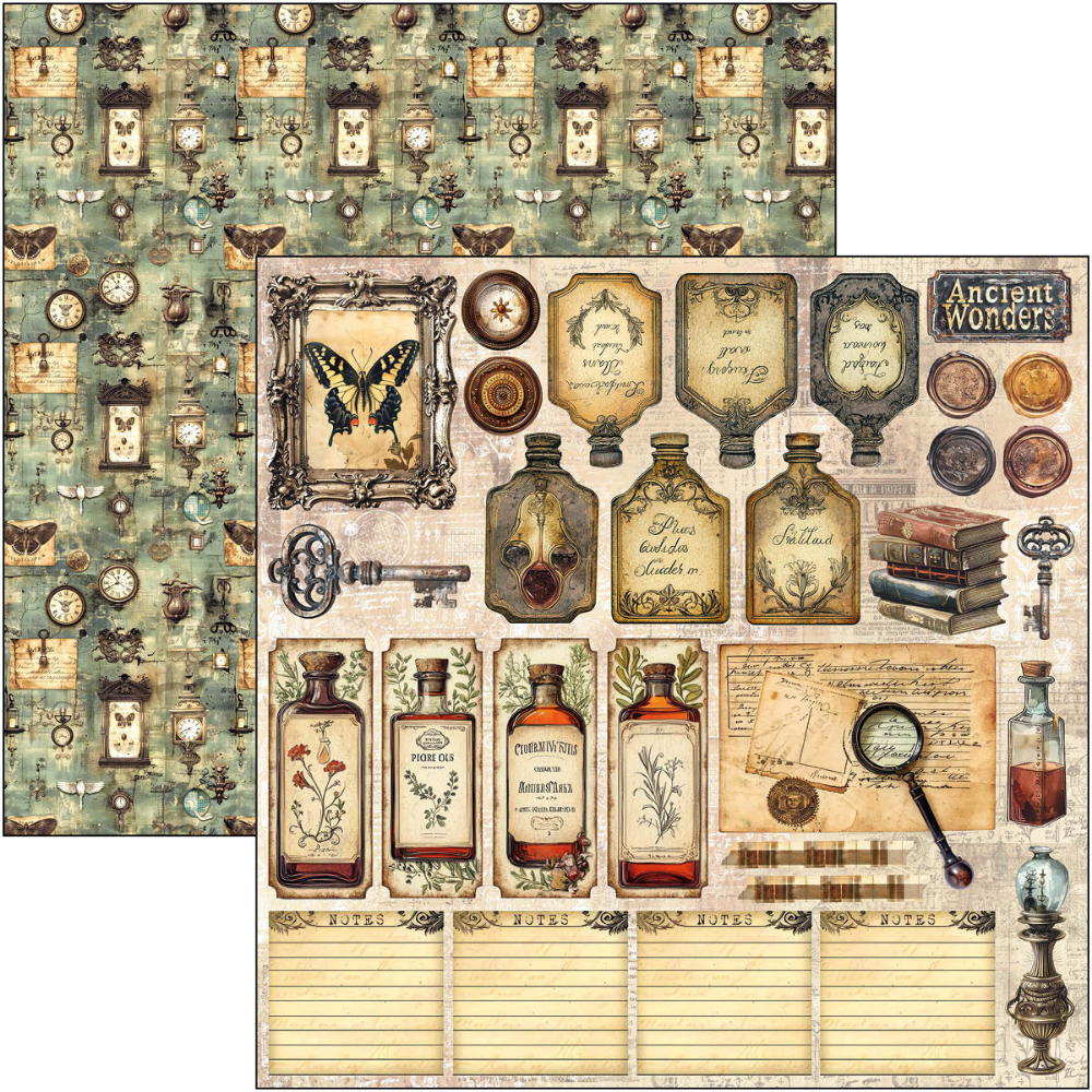 {back soon!} Cabinet Of Curiosities 12x12 Patterns Paper Pad