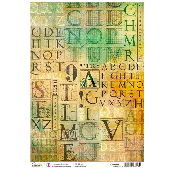 Typefaces A4 Rice Paper