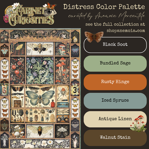 Cabinet Of Curiosities A4 Pearl-Copper Deluxe Paper Pack