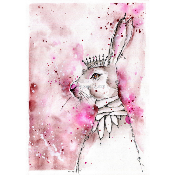 Clarence Pink {Toni Burt} A4 Rice Paper