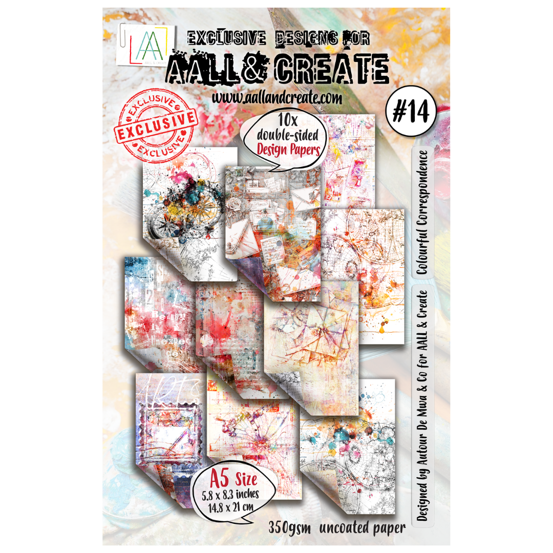 Colourful Correspondence A5 Design Paper No. 014