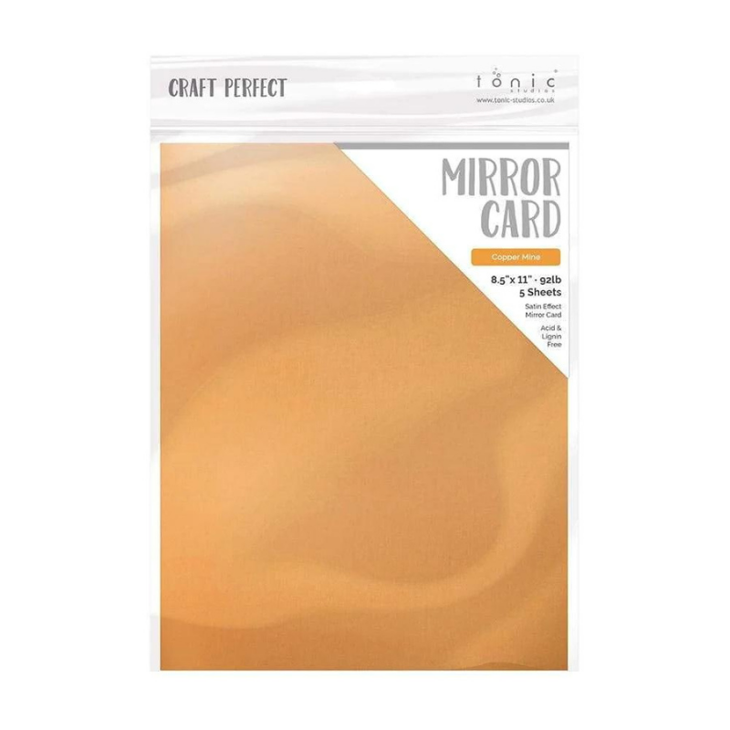 Copper Mine Satin Mirror Cardstock | 8.5x11 {5pk}
