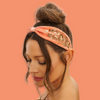 Coral Heart Velvet Embellished Headband
