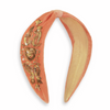 Coral Heart Velvet Embellished Headband