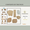 Accordion Hinge Book Scrapbook Blanks | Black or Kraft