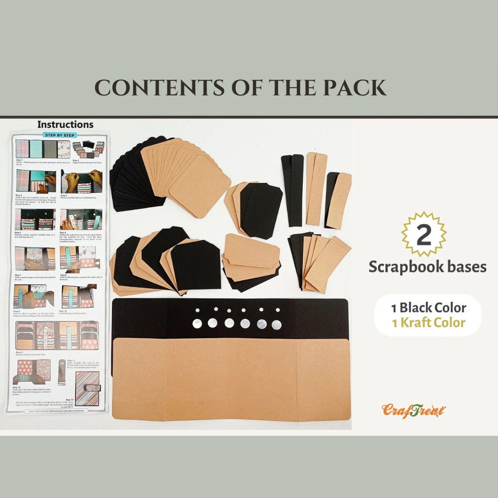 Double Folio 2pk Blanks | Black + Kraft
