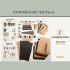 Accordion Suitcase 2pk Blanks | Black + Kraft