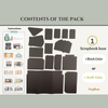 Gate Fold Folio Blank | Black or Kraft