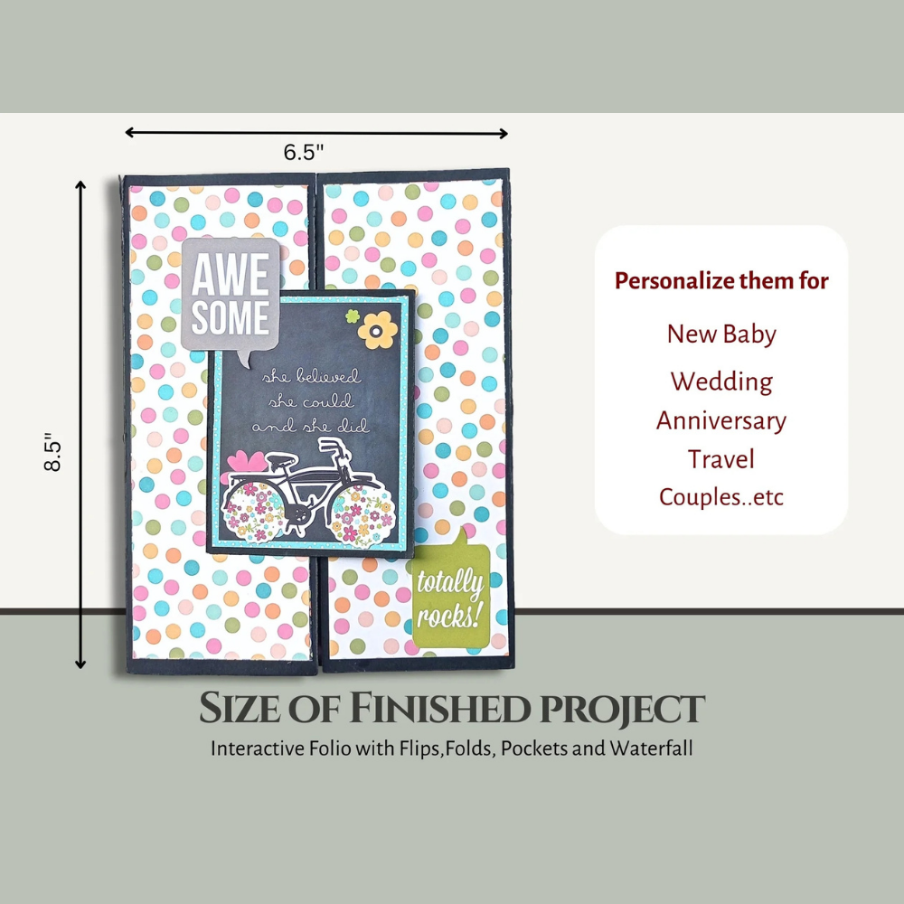 Gate Fold Folio Blank | Black or Kraft