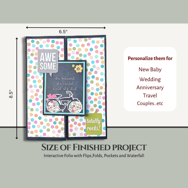 Gate Fold Folio Blank | Black or Kraft