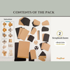 Trifold Folio 2pk Blanks | Black + Kraft