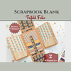 Trifold Folio 2pk Blanks | Black + Kraft