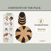 Hexagon Explosion Box Scrapbook Blanks | Black + Kraft