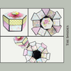 Hexagon Explosion Box Scrapbook Blanks | Black + Kraft