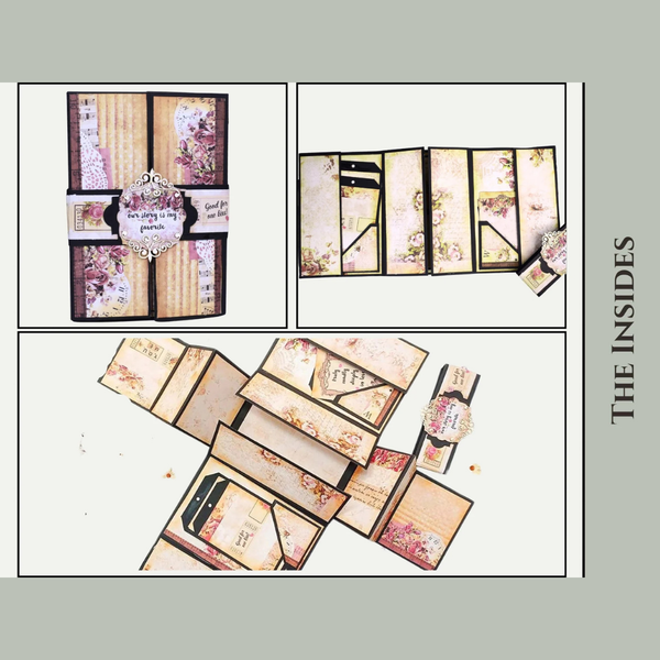 Flip Flap Gatefold 2pk Blanks | Black + Kraft