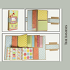 Flag Folio 2pk Scrapbook Blanks | Black + Kraft