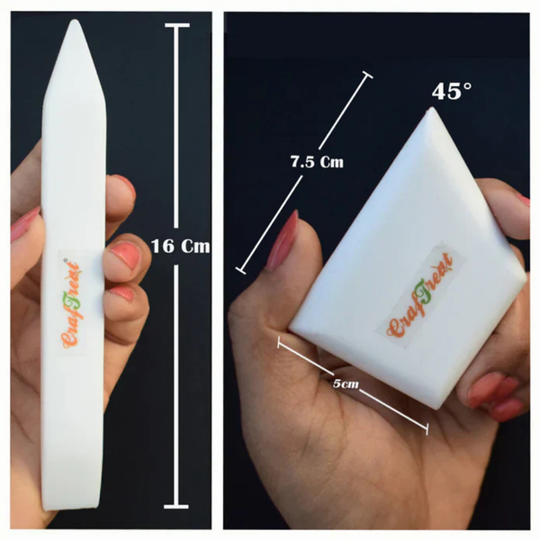 Teflon Bone Folder Set | Large + Ergo Square
