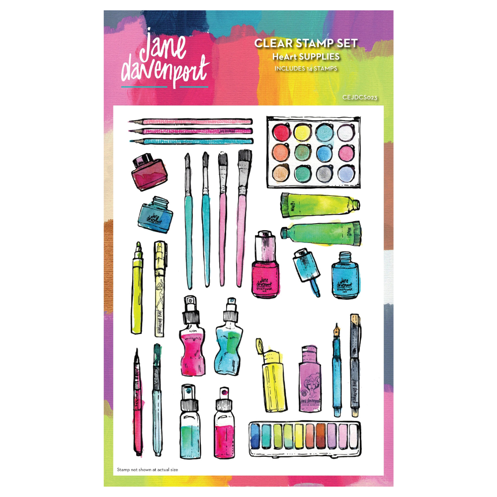 HeArt Supplies 6x8 Clear Stamp Set | Jane Davenport