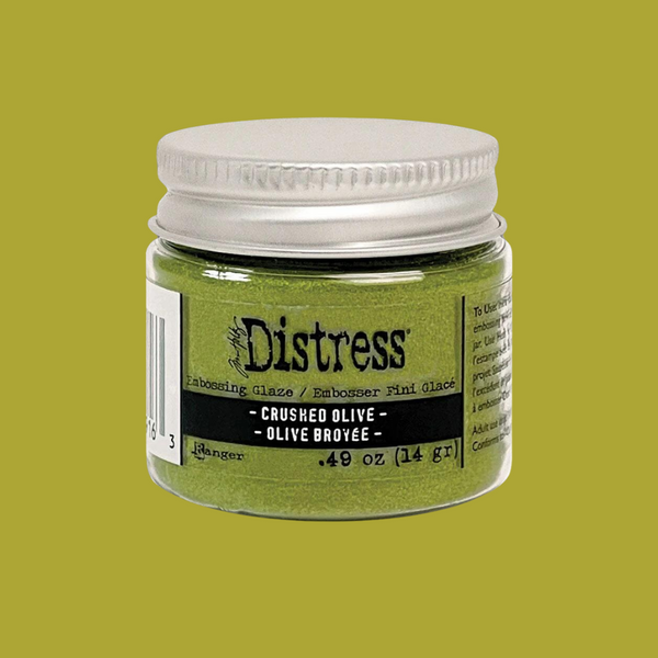 #26 Crushed Olive Distress Embossing Glaze | Tim Holtz