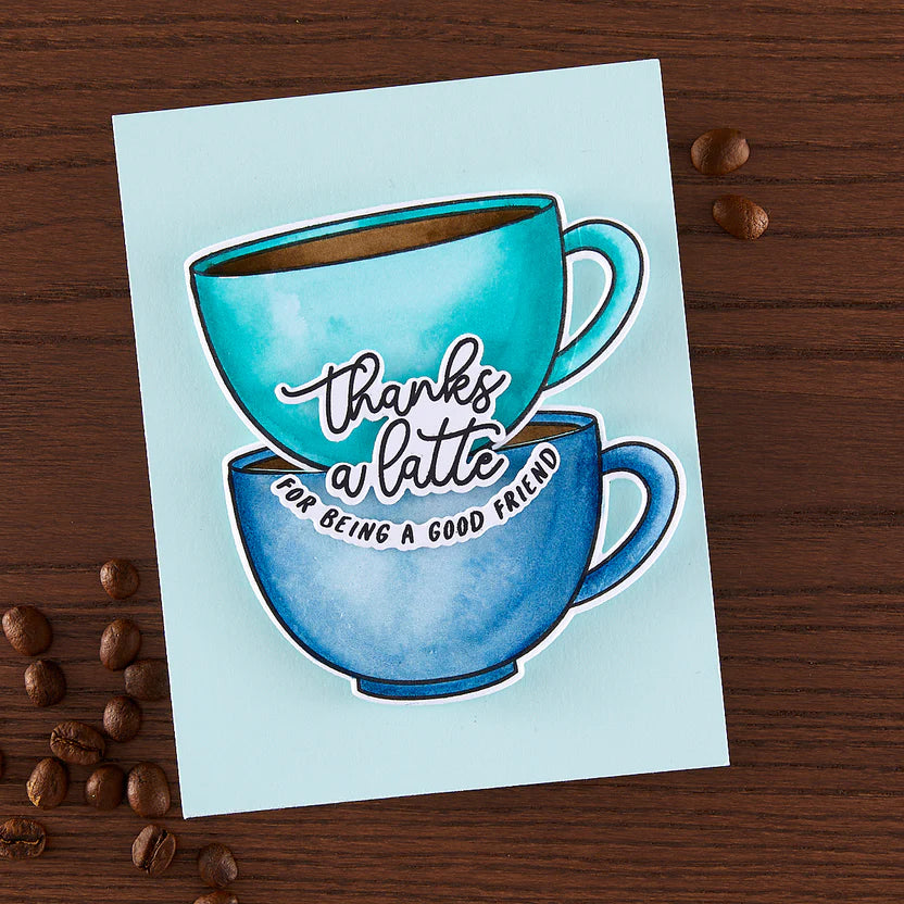 Coffee or Tea Stamp + Cut Set