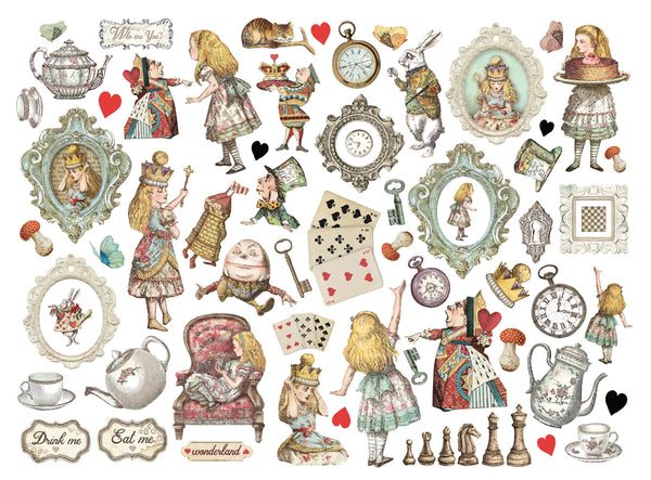 Alice Forever Chipboard Die Cuts