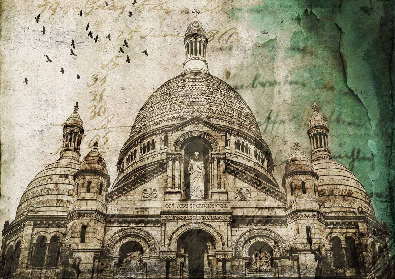 Papier de Riz Cathédrale A3