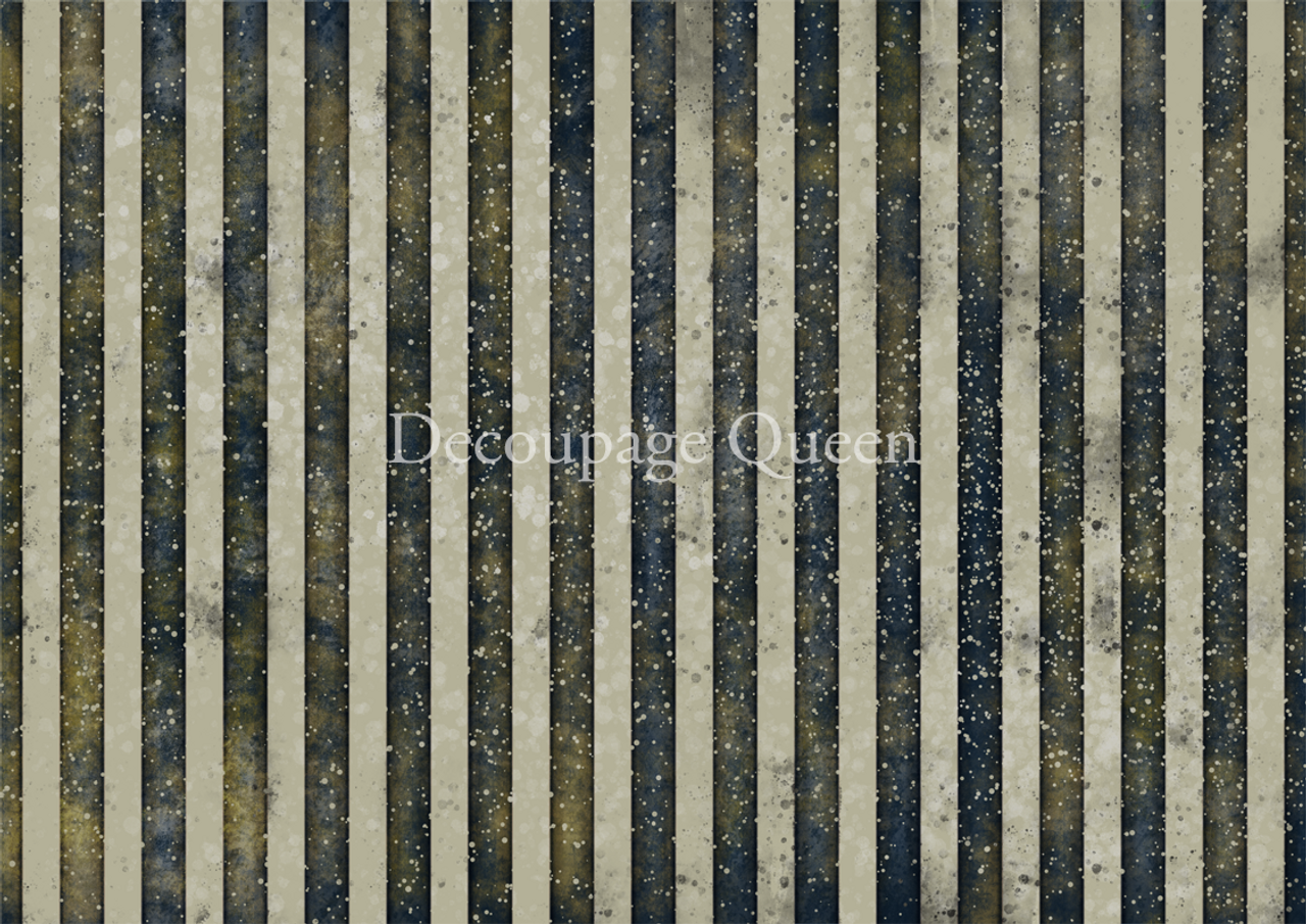 Dainty and the Queen Festive Stripes A4 Rice Paper