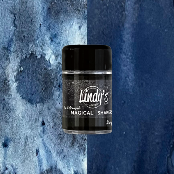 Darcy in Denim -navy blue base + grungy lavender shimmer (Lindy's Magical Shakers)