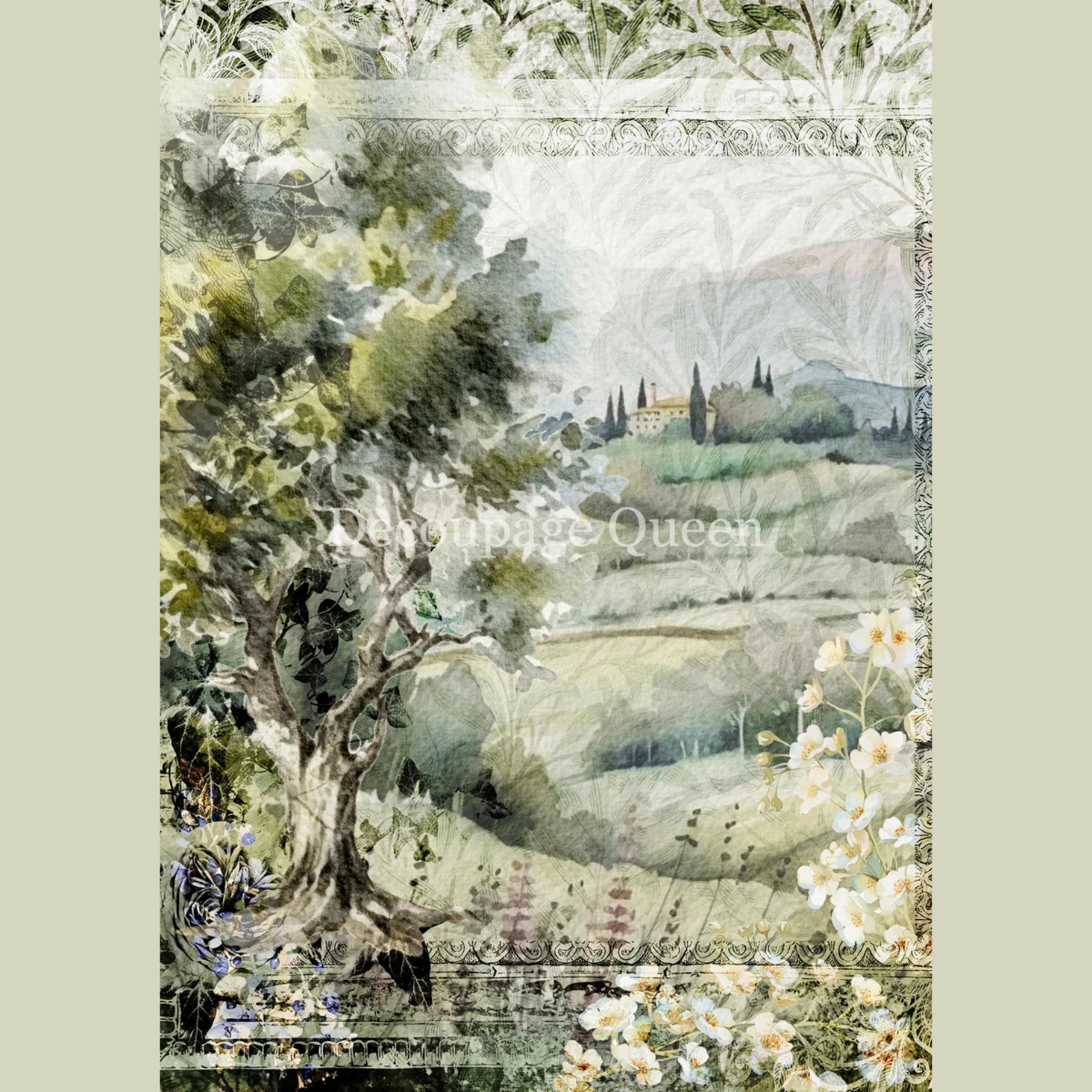 Italian Vineyard A4 Decoupage Rice Paper