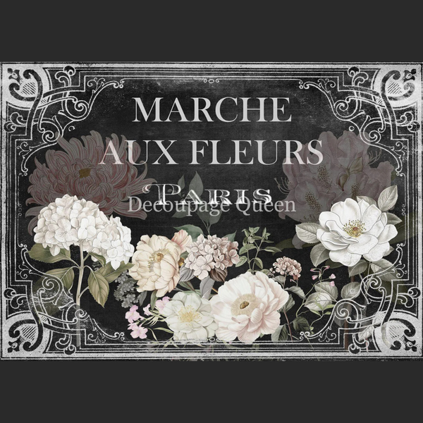 Marche Aux Fleurs A4 or A3 Rice Paper