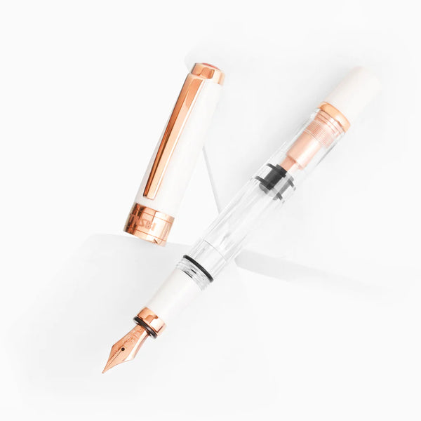 Diamond 580AL White + Rose Gold 2 Fountain Pen