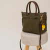 Dot Signature Canvas + Leather Handbag {clearance}