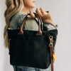 Dot Signature Canvas + Leather Handbag {clearance}