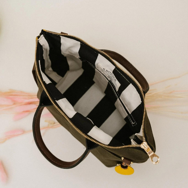 Dot Signature Canvas + Leather Handbag {clearance}