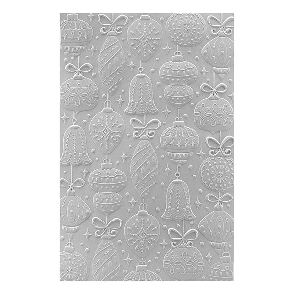 Vintage Ornaments 3D Embossing Folder | Classic Christmas