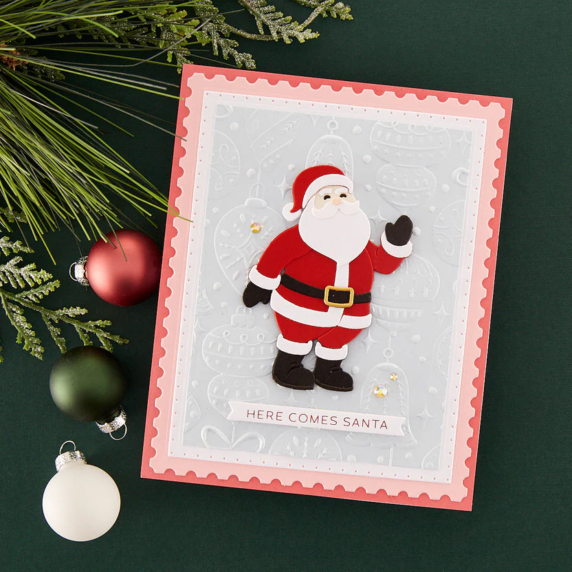 Vintage Ornaments 3D Embossing Folder | Classic Christmas
