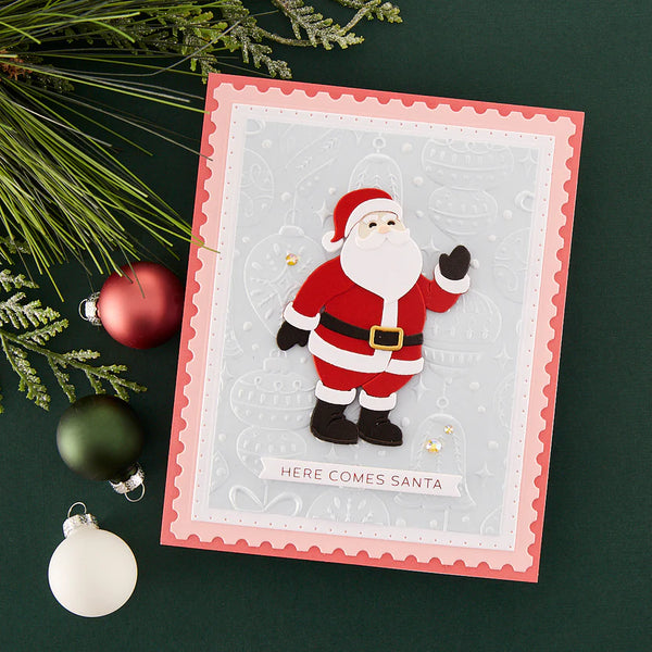 Vintage Ornaments 3D Embossing Folder | Classic Christmas