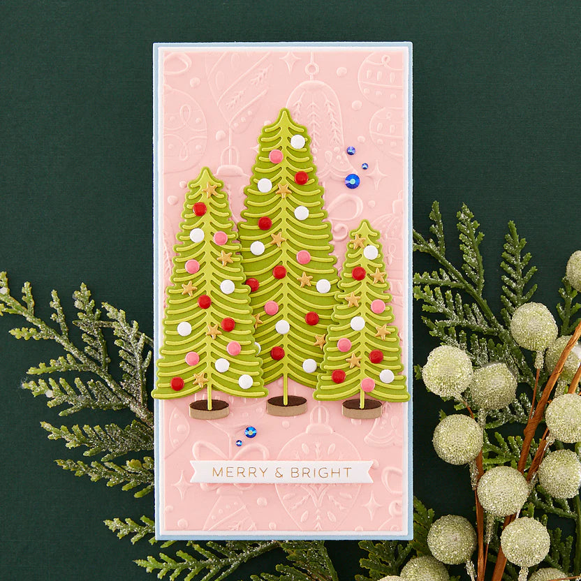 Vintage Ornaments 3D Embossing Folder | Classic Christmas