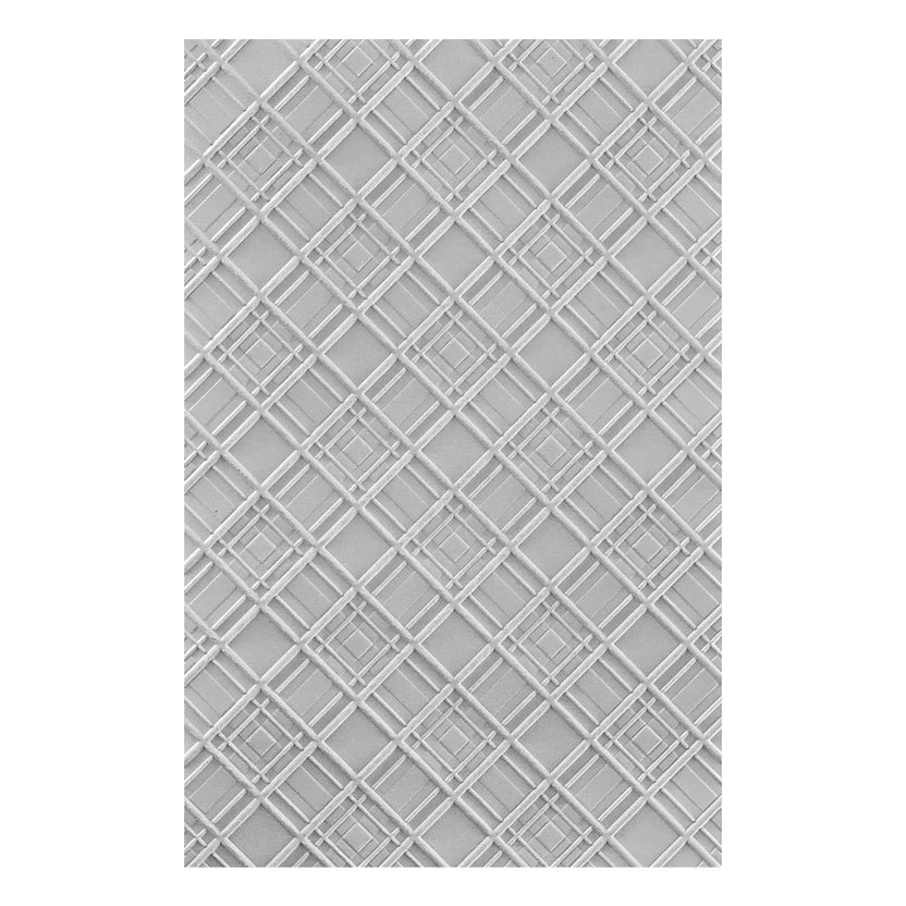 Argyle Plaid 3D Embossing Folder | Home for the Holidays