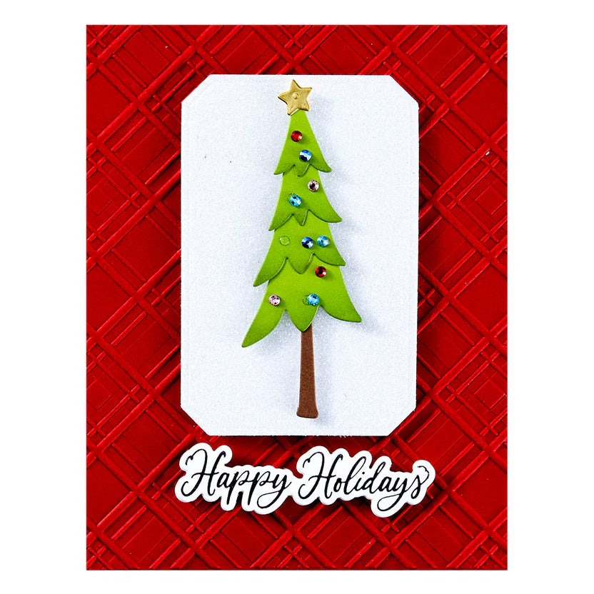 Argyle Plaid 3D Embossing Folder | Home for the Holidays